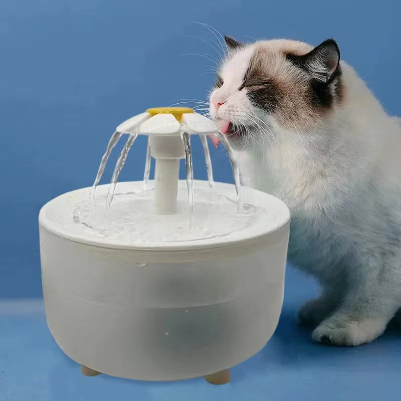 Automatic USB Electric Cat Water Fountain with 1200ml Capacity and Silent Filtration System