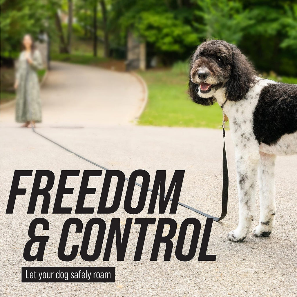 Elevate Your Dog Training with the Free Range 30 Ft Long Leash and Stylish Drawstring Backpack - Perfect for Large Dogs!