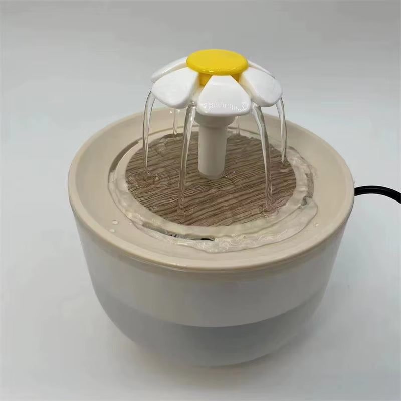 Automatic USB Electric Cat Water Fountain with 1200ml Capacity and Silent Filtration System